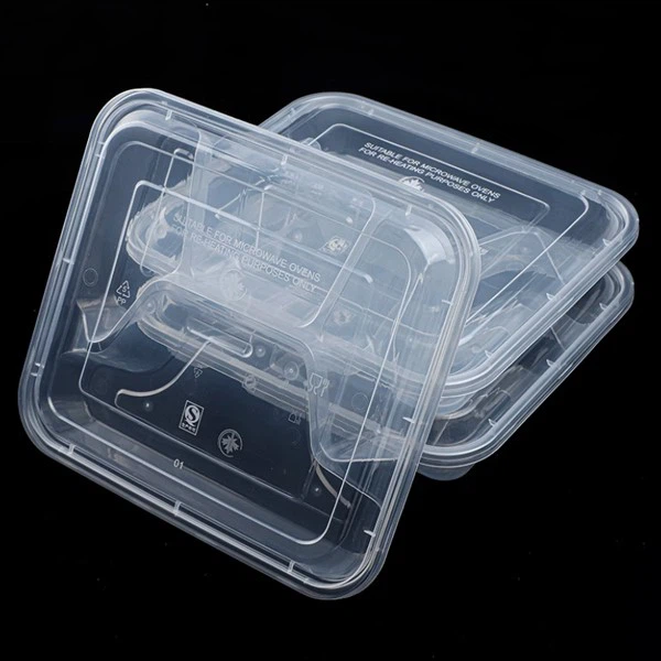 Square Four Grid Injection Molded Lunch Box