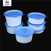 Gero kiekio skaidrus stačiakampis maisto konteineris