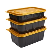 Karštai parduodama stačiakampė vienkartinė maisto talpa išsinešimui